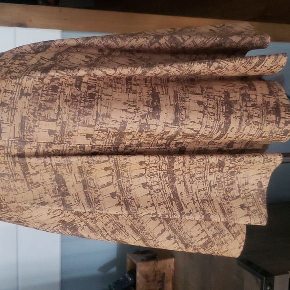 Diane von FurstenbergJeannie Sleeveless Contrast Cork Leather Dress Sz6 - Picture 6 of 10